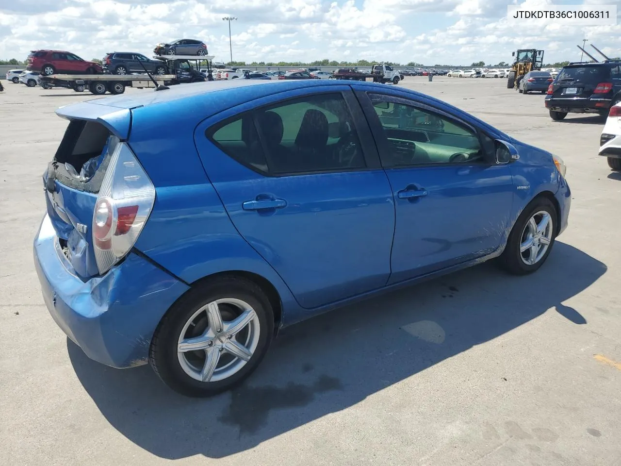 2012 Toyota Prius C VIN: JTDKDTB36C1006311 Lot: 69198244