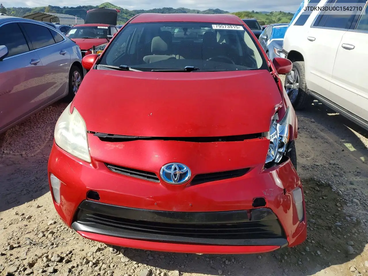 JTDKN3DU0C1542710 2012 Toyota Prius Two