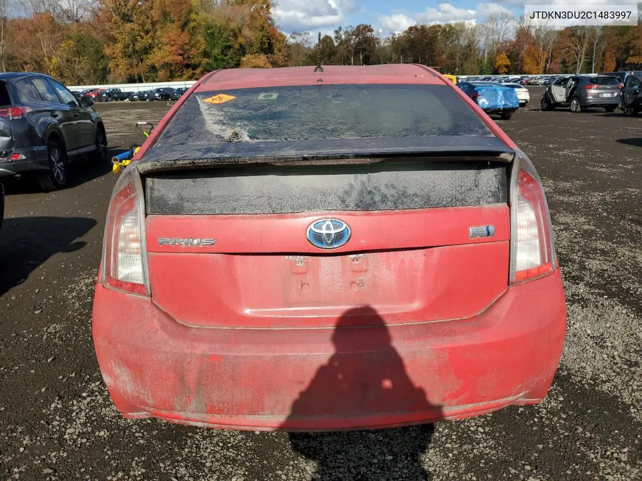 JTDKN3DU2C1483997 2012 Toyota Prius