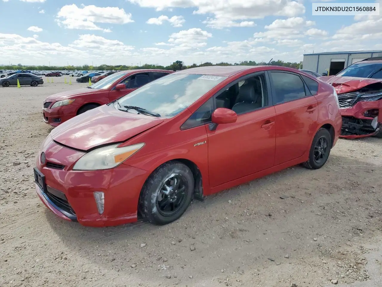 JTDKN3DU2C1560884 2012 Toyota Prius