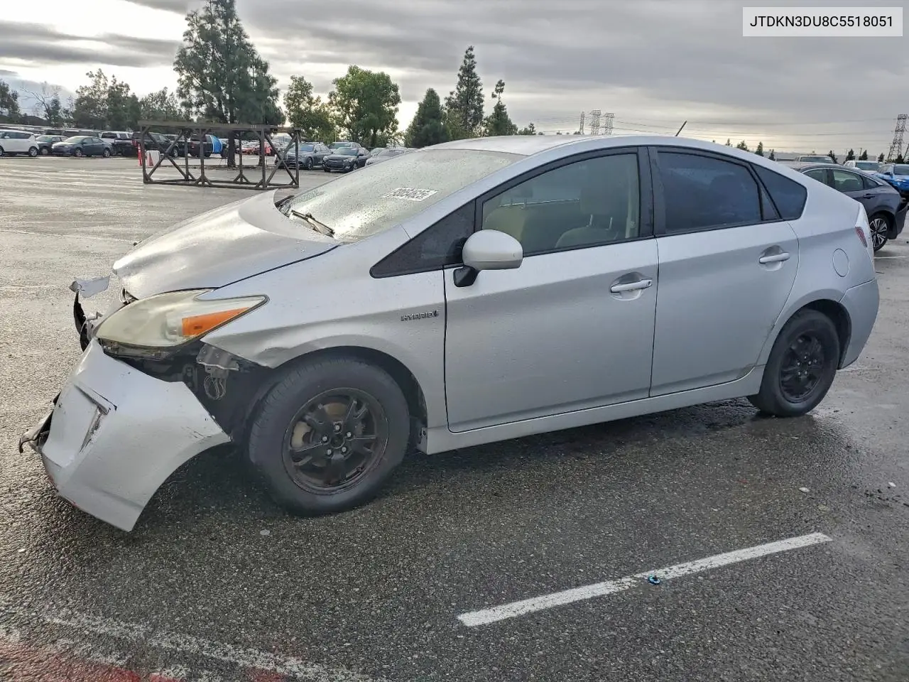 JTDKN3DU8C5518051 2012 Toyota Prius