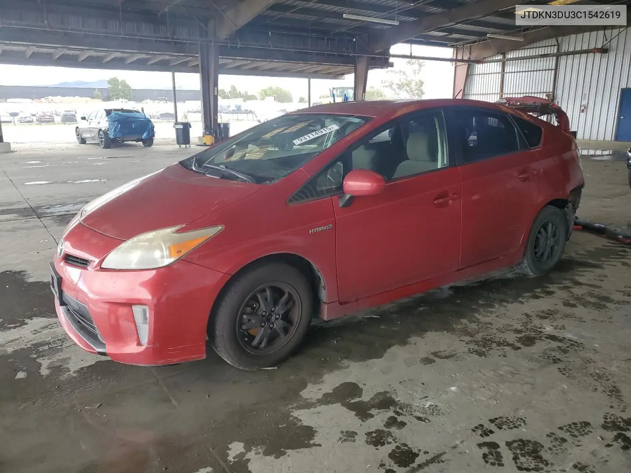JTDKN3DU3C1542619 2012 Toyota Prius