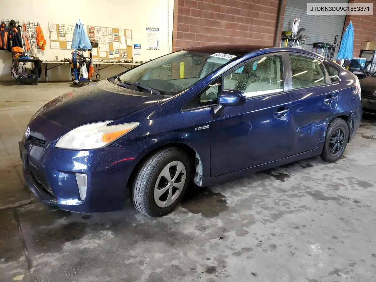 JTDKN3DU9C1583871 2012 Toyota Prius