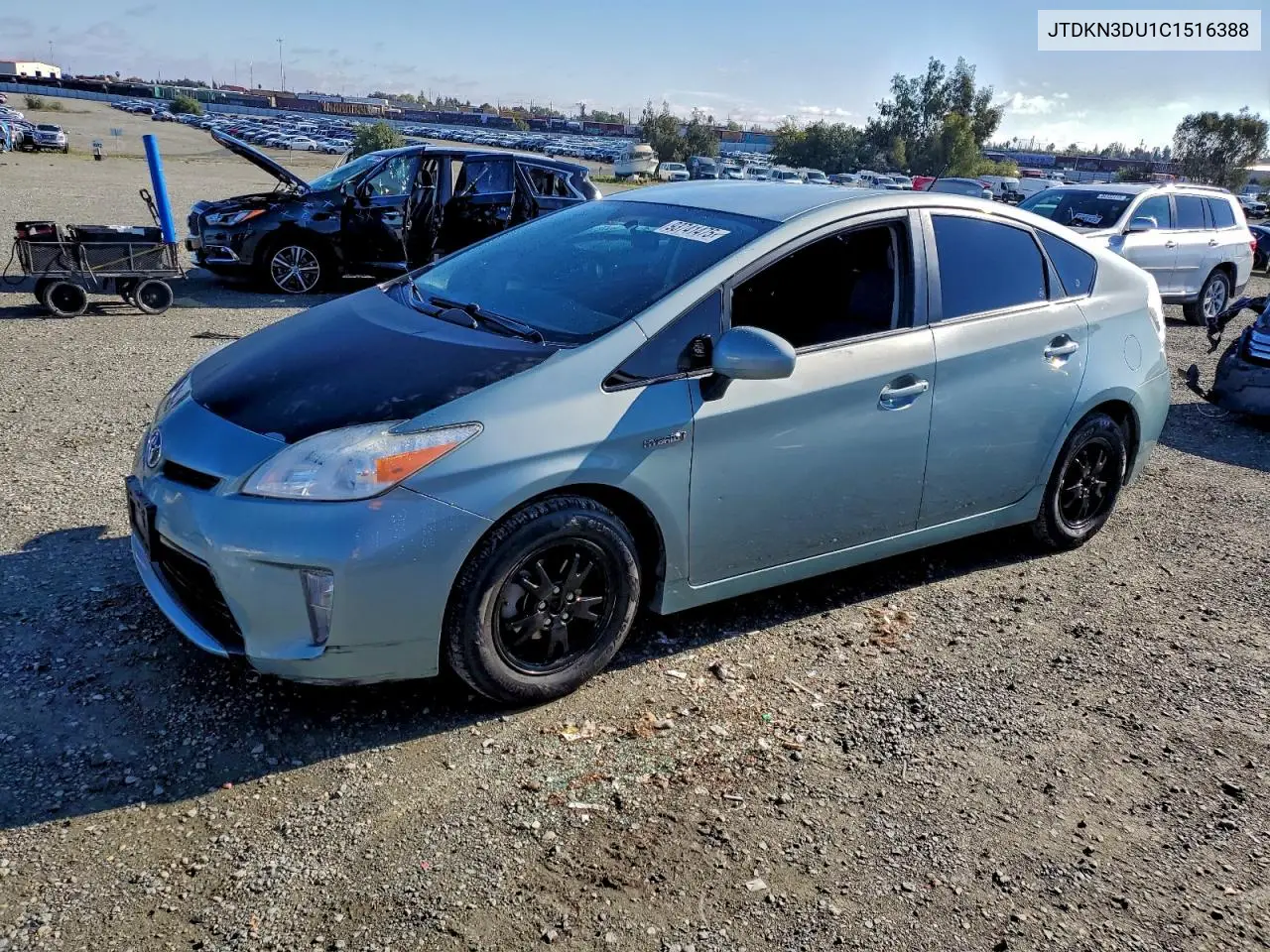 JTDKN3DU1C1516388 2012 Toyota Prius