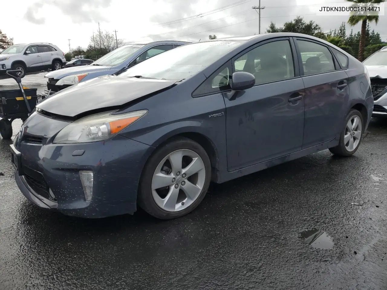 JTDKN3DU0C1514471 2012 Toyota Prius