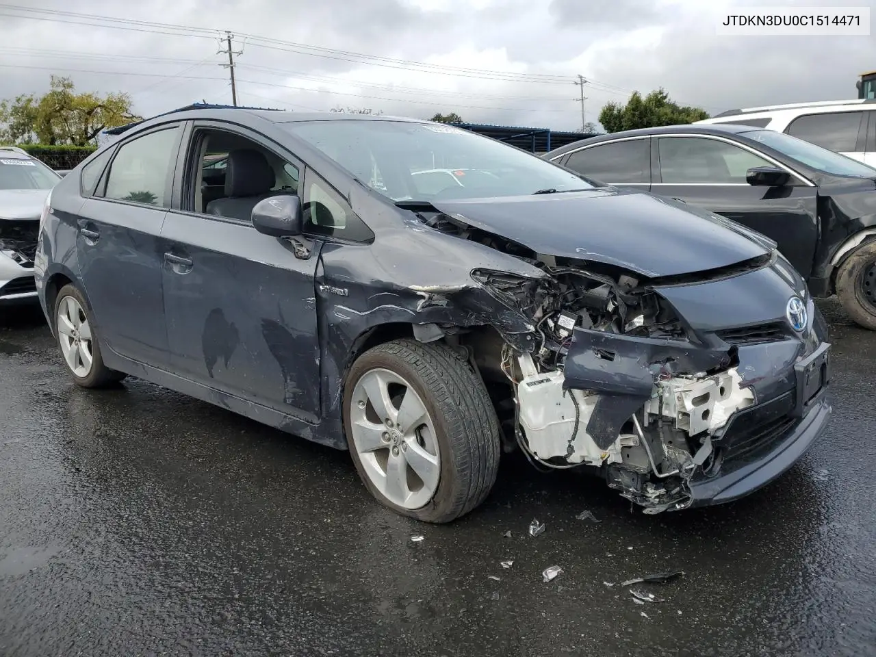 JTDKN3DU0C1514471 2012 Toyota Prius