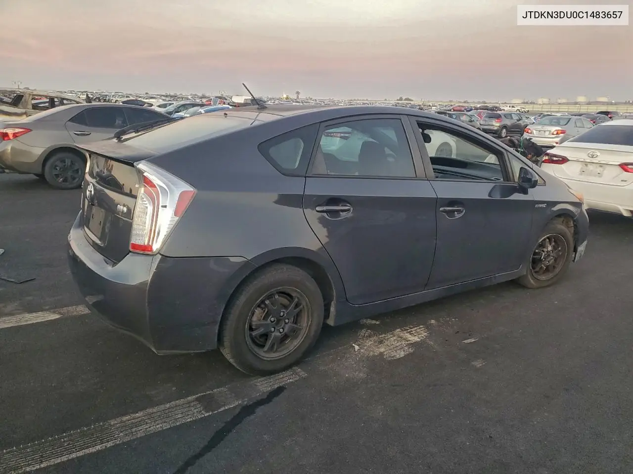 JTDKN3DU0C1483657 2012 Toyota Prius