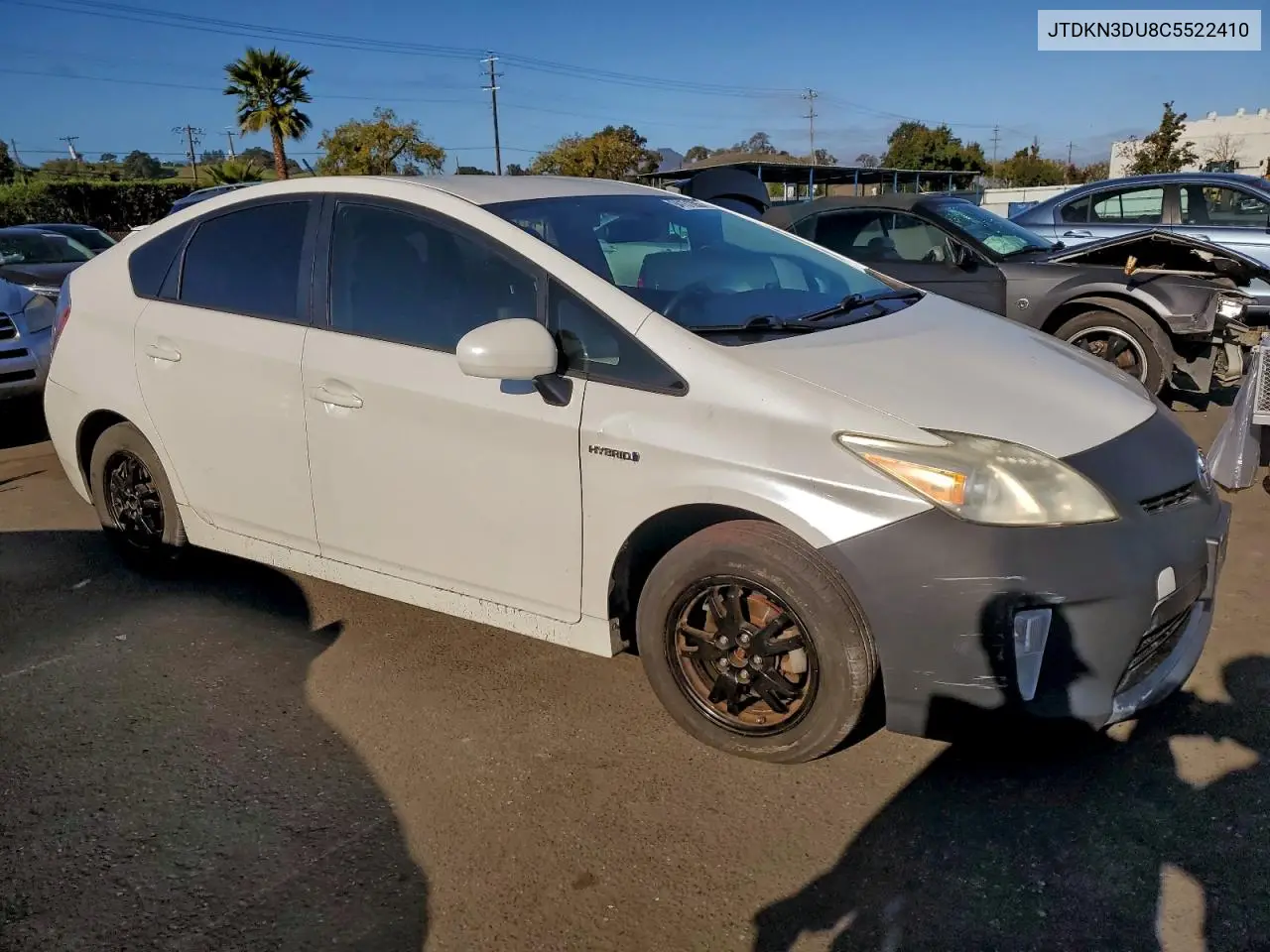 JTDKN3DU8C5522410 2012 Toyota Prius