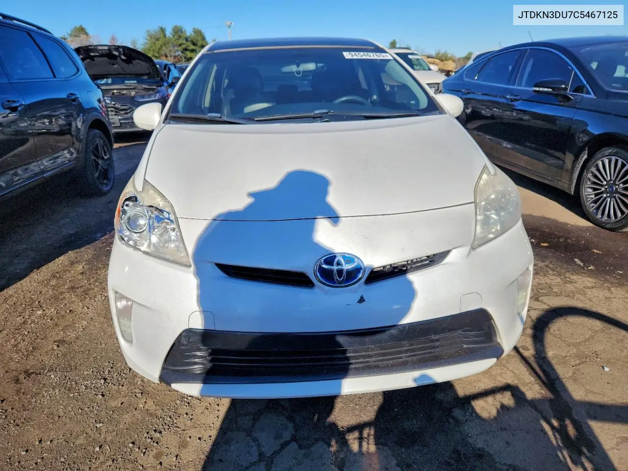 JTDKN3DU7C5467125 2012 Toyota Prius