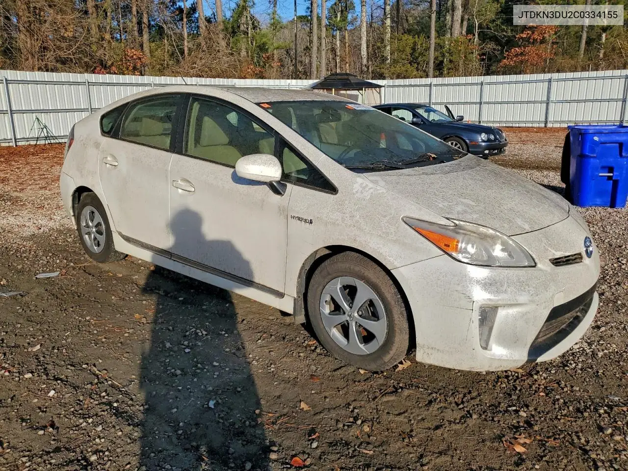 JTDKN3DU2C0334155 2012 Toyota Prius