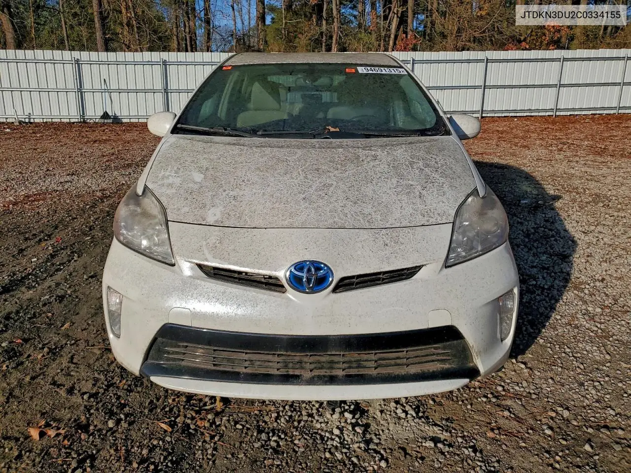 JTDKN3DU2C0334155 2012 Toyota Prius