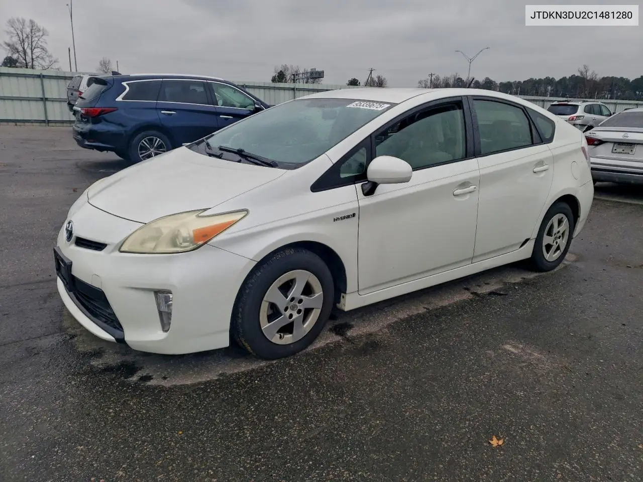 JTDKN3DU2C1481280 2012 Toyota Prius