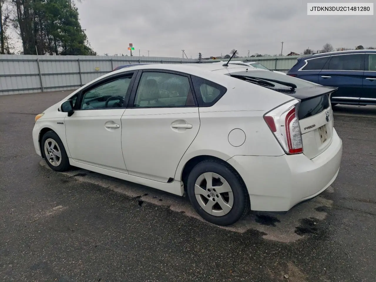 JTDKN3DU2C1481280 2012 Toyota Prius