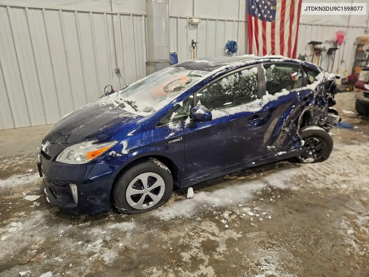 JTDKN3DU9C1598077 2012 Toyota Prius