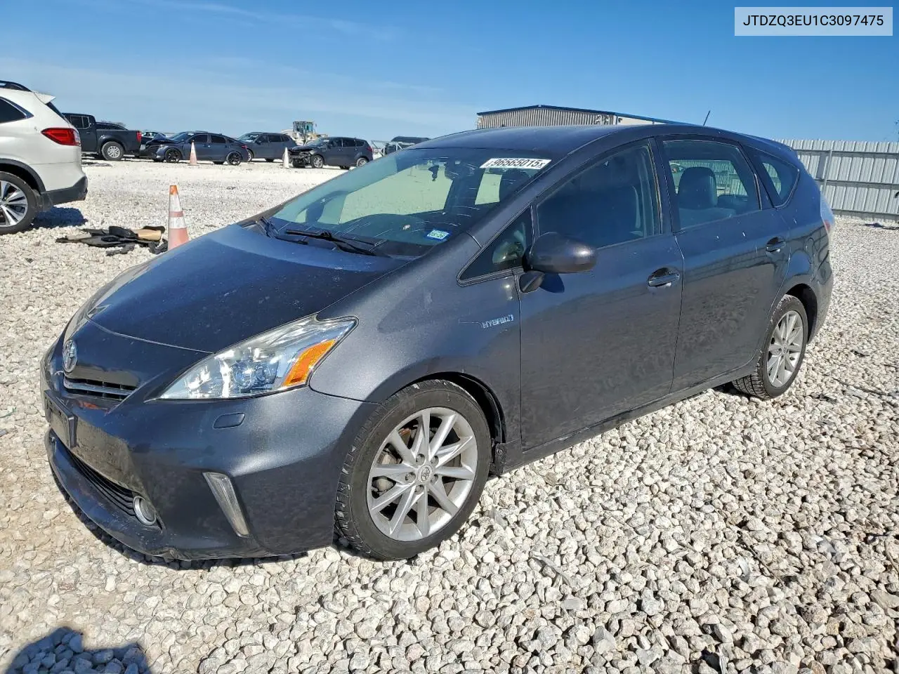 JTDZQ3EU1C3097475 2012 Toyota Prius V