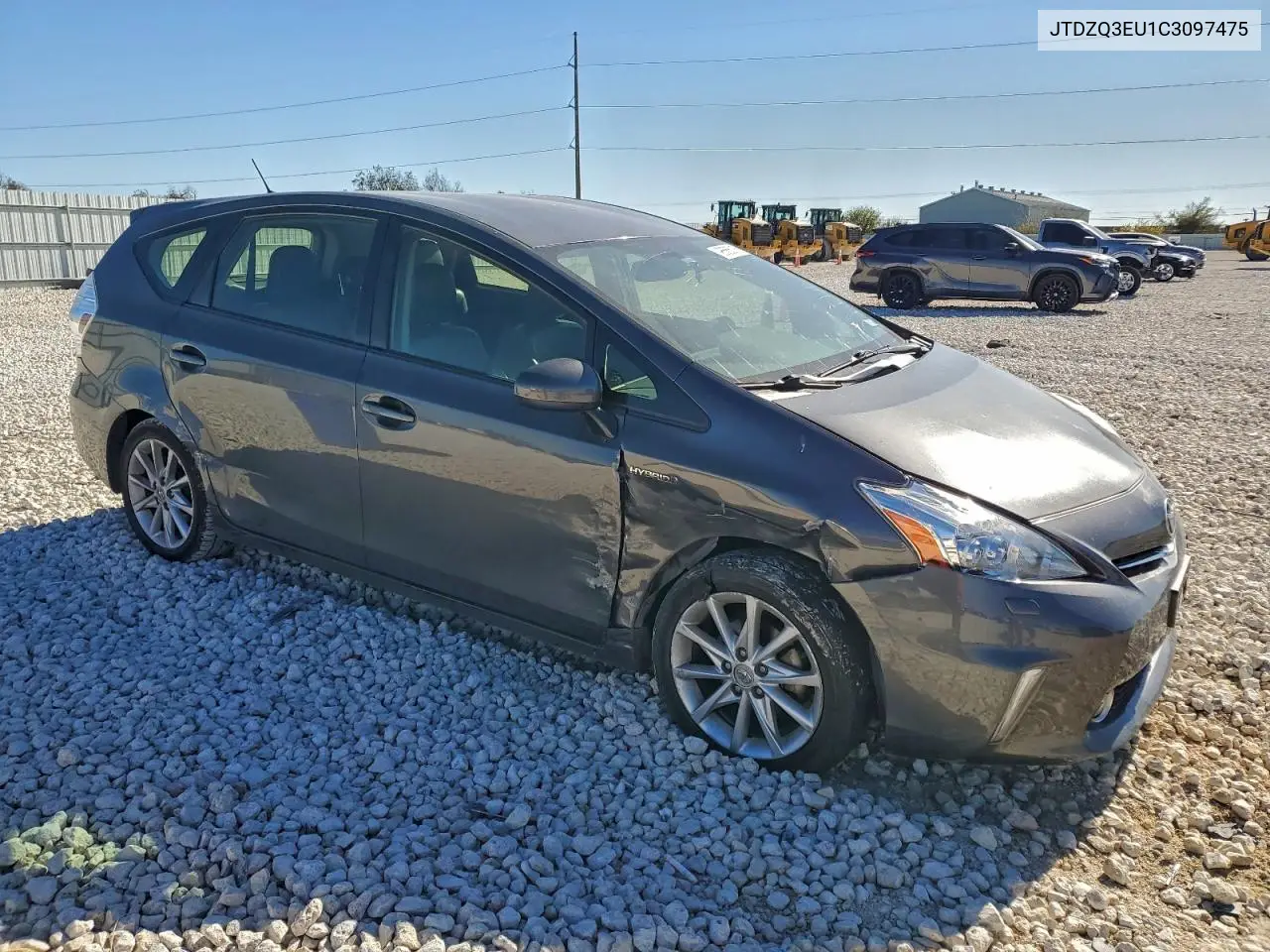 JTDZQ3EU1C3097475 2012 Toyota Prius V