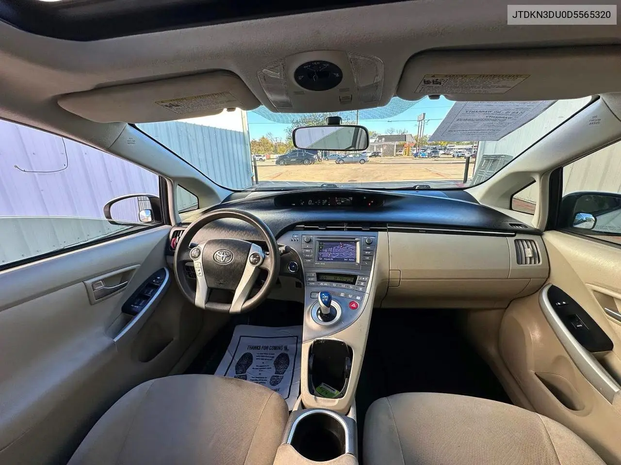 JTDKN3DU0D5565320 2013 Toyota Prius Three