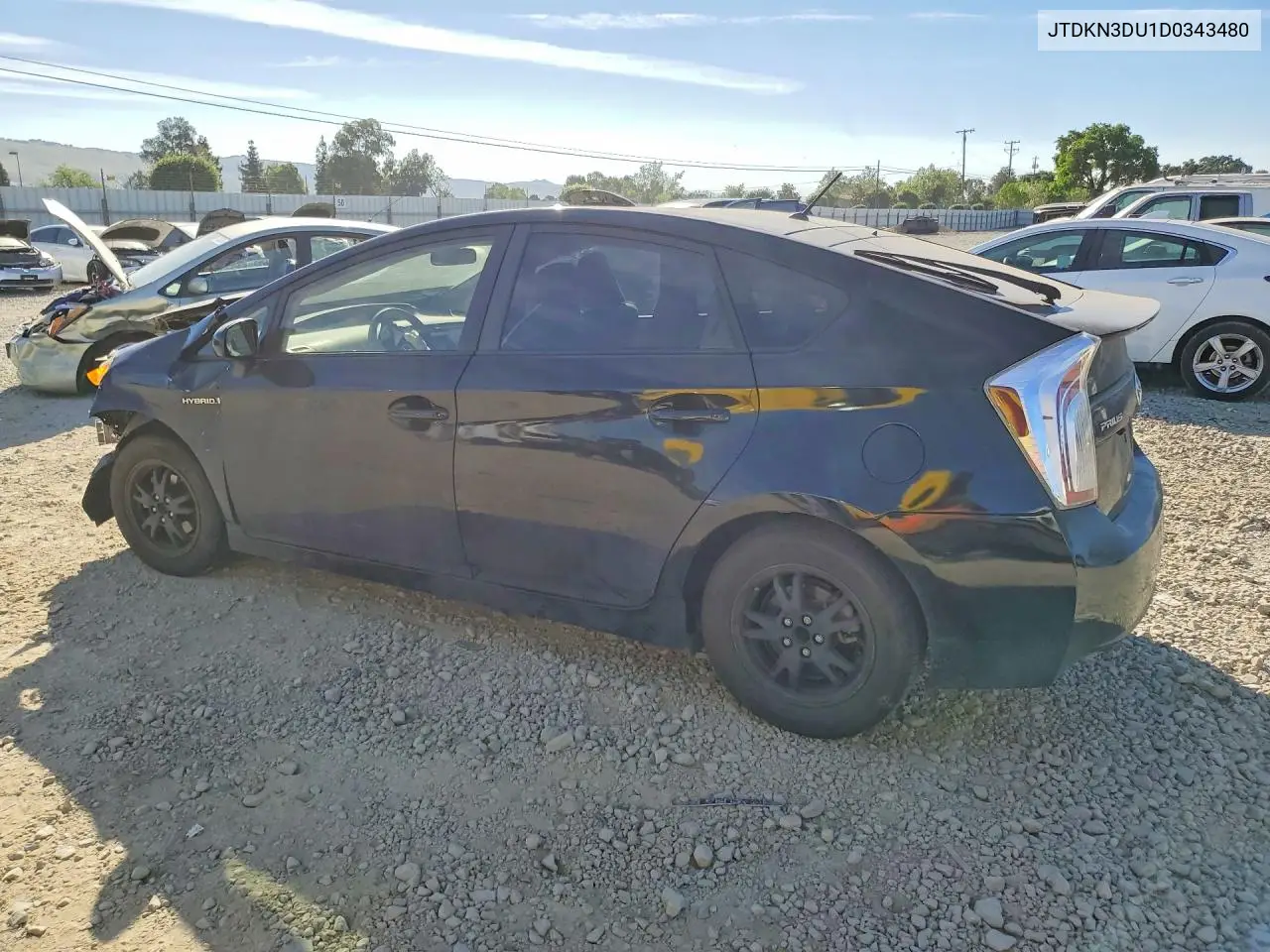 JTDKN3DU1D0343480 2013 Toyota Prius Two