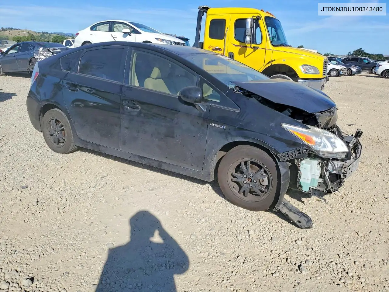 JTDKN3DU1D0343480 2013 Toyota Prius Two