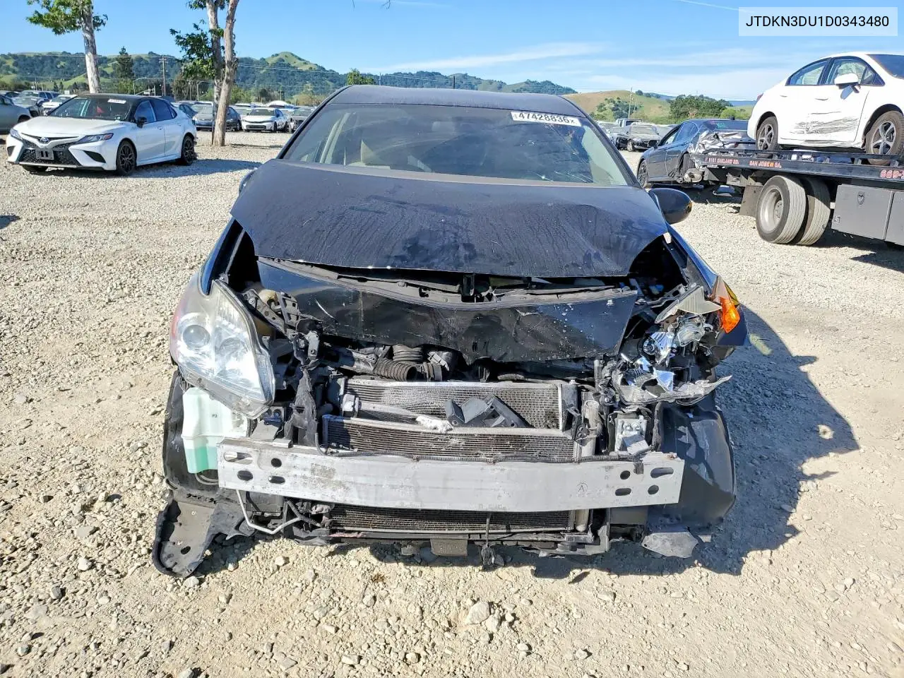 JTDKN3DU1D0343480 2013 Toyota Prius Two