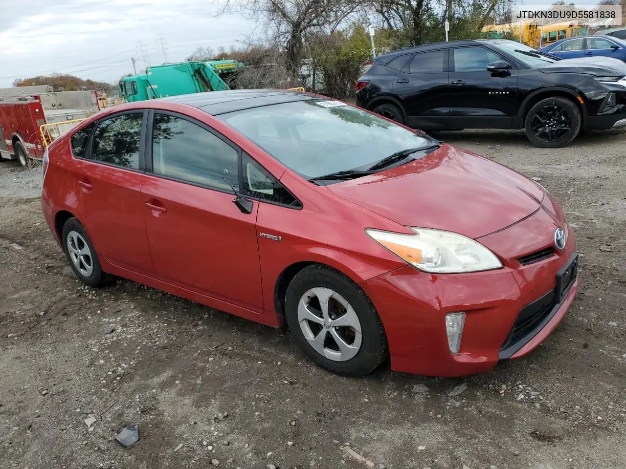 JTDKN3DU9D5581838 2013 Toyota Prius