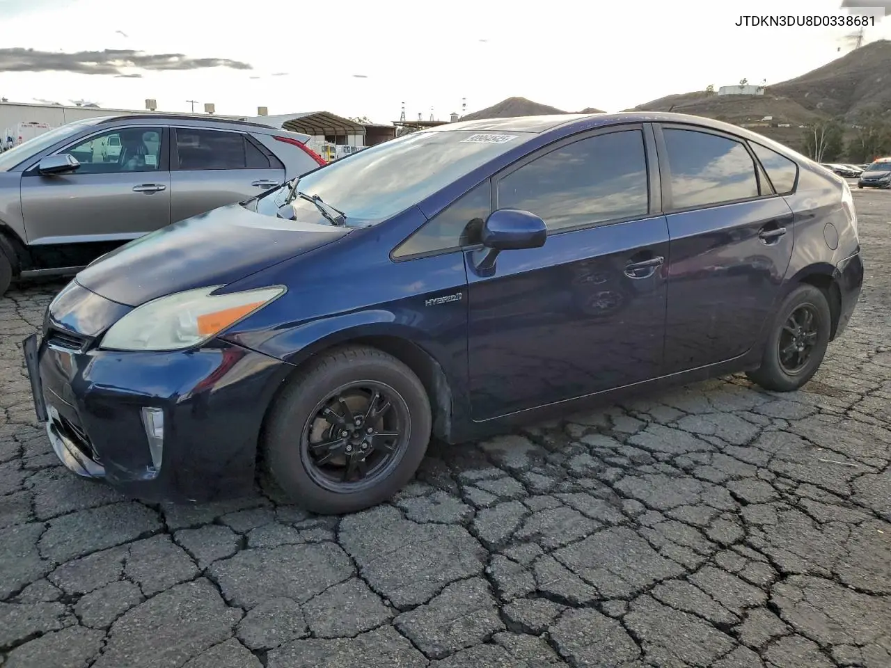 JTDKN3DU8D0338681 2013 Toyota Prius