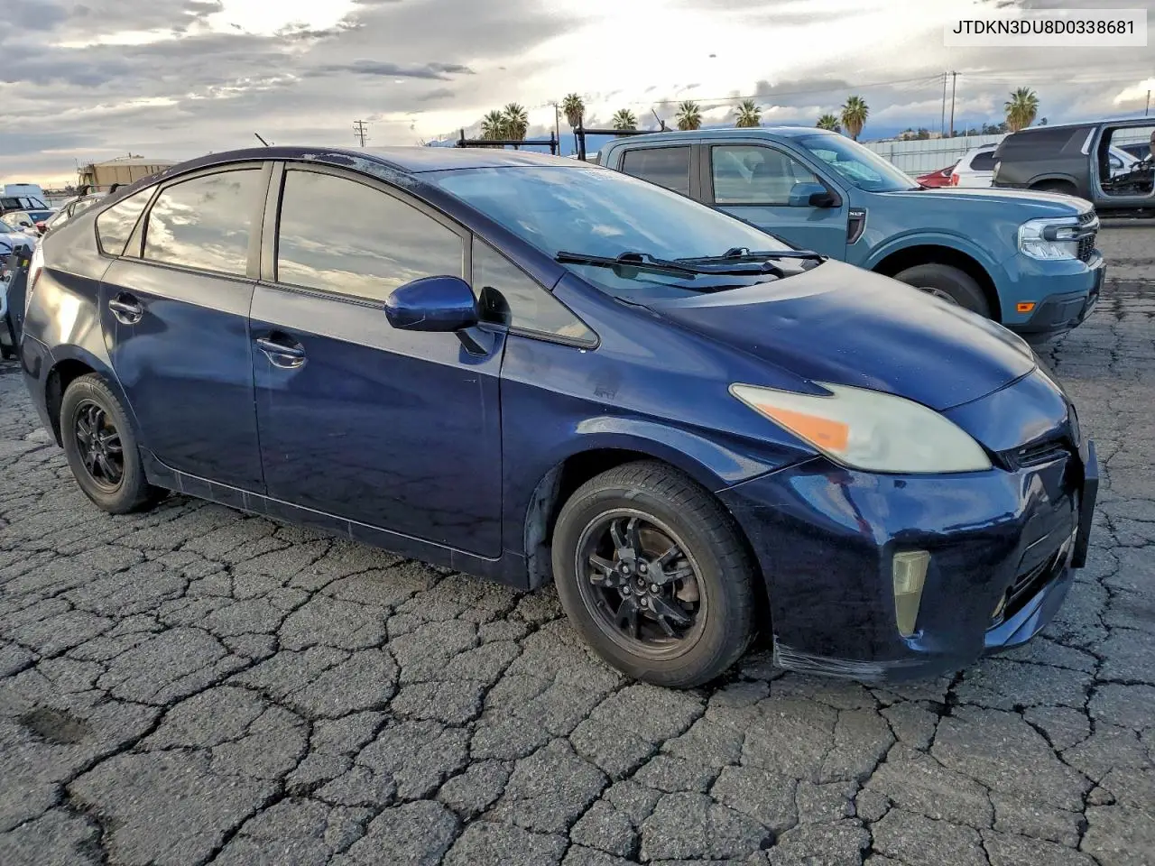 JTDKN3DU8D0338681 2013 Toyota Prius