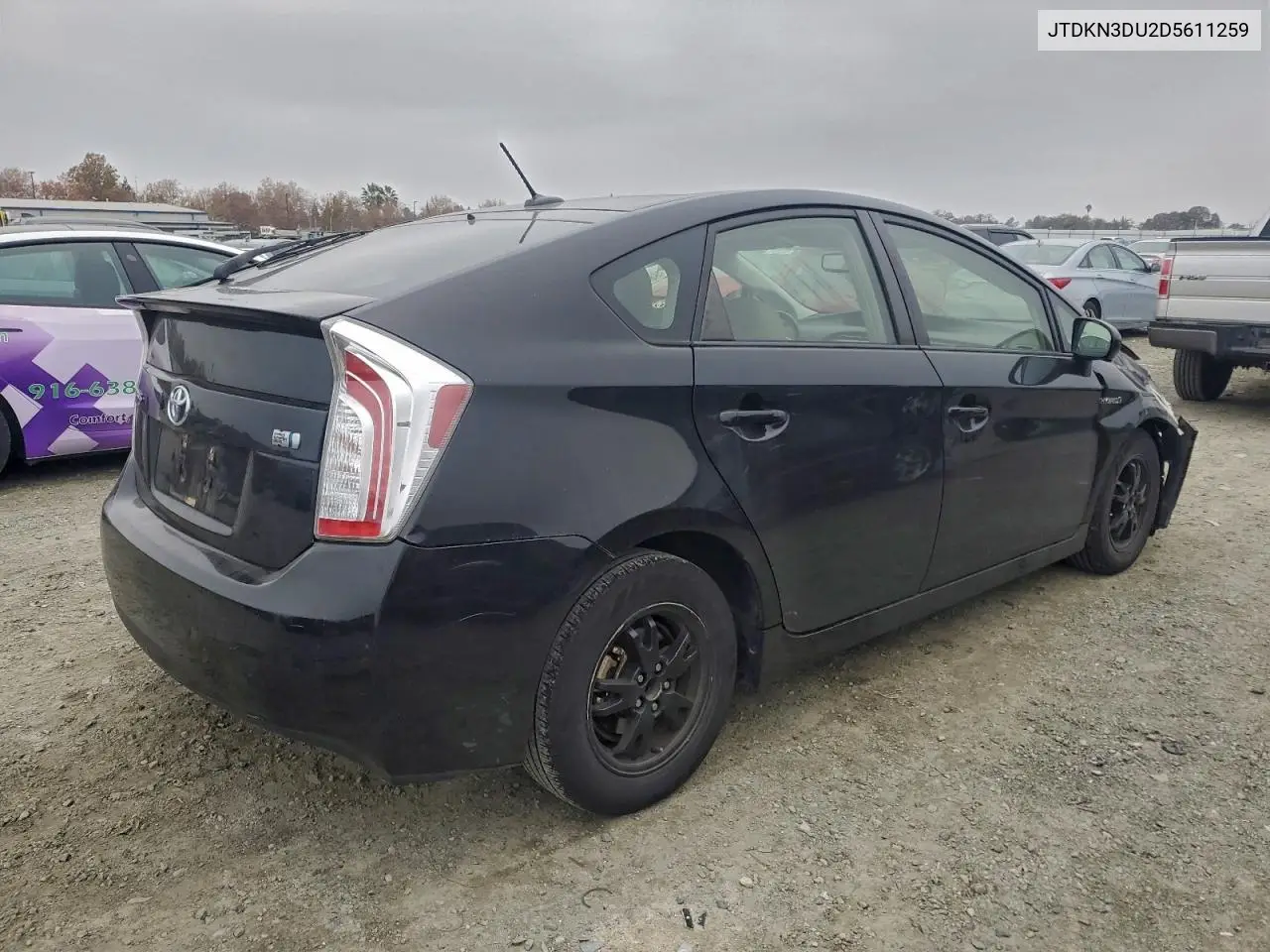 JTDKN3DU2D5611259 2013 Toyota Prius
