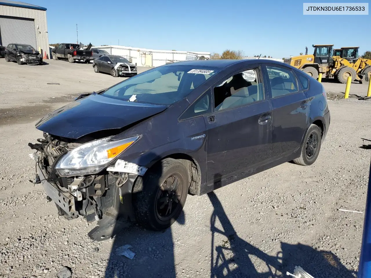 JTDKN3DU6E1736533 2014 Toyota Prius