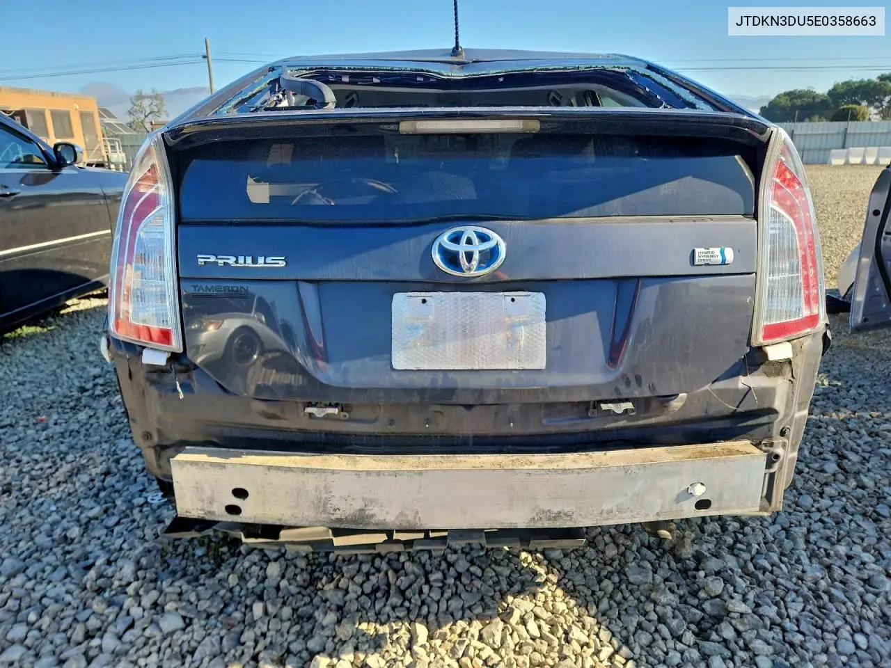 JTDKN3DU5E0358663 2014 Toyota Prius