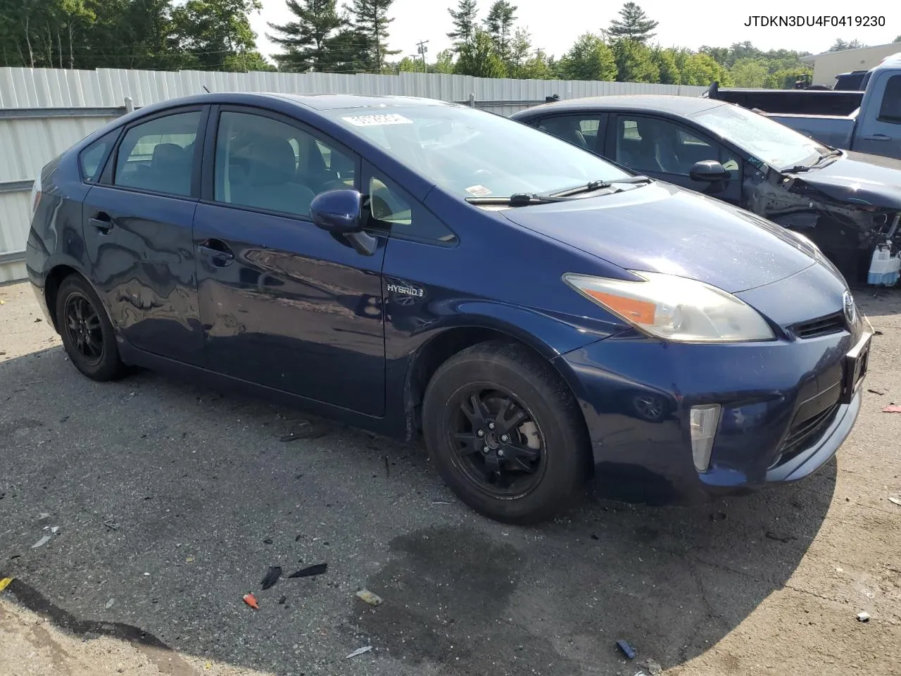 2015 Toyota Prius VIN: JTDKN3DU4F0419230 Lot: 59726254