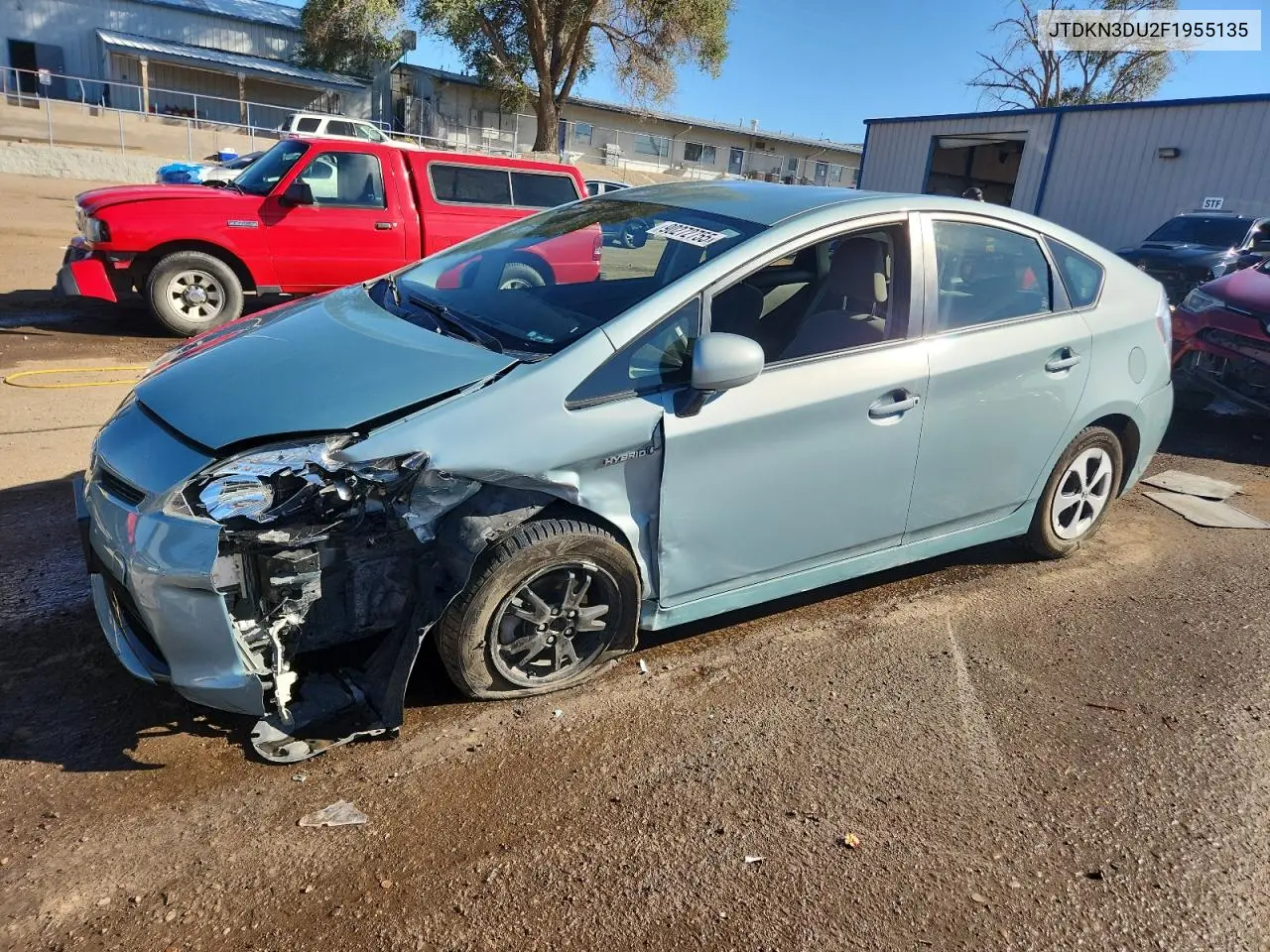 JTDKN3DU2F1955135 2015 Toyota Prius