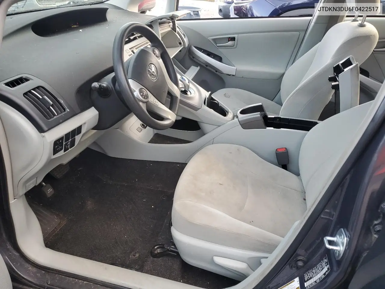 JTDKN3DU6F0422517 2015 Toyota Prius