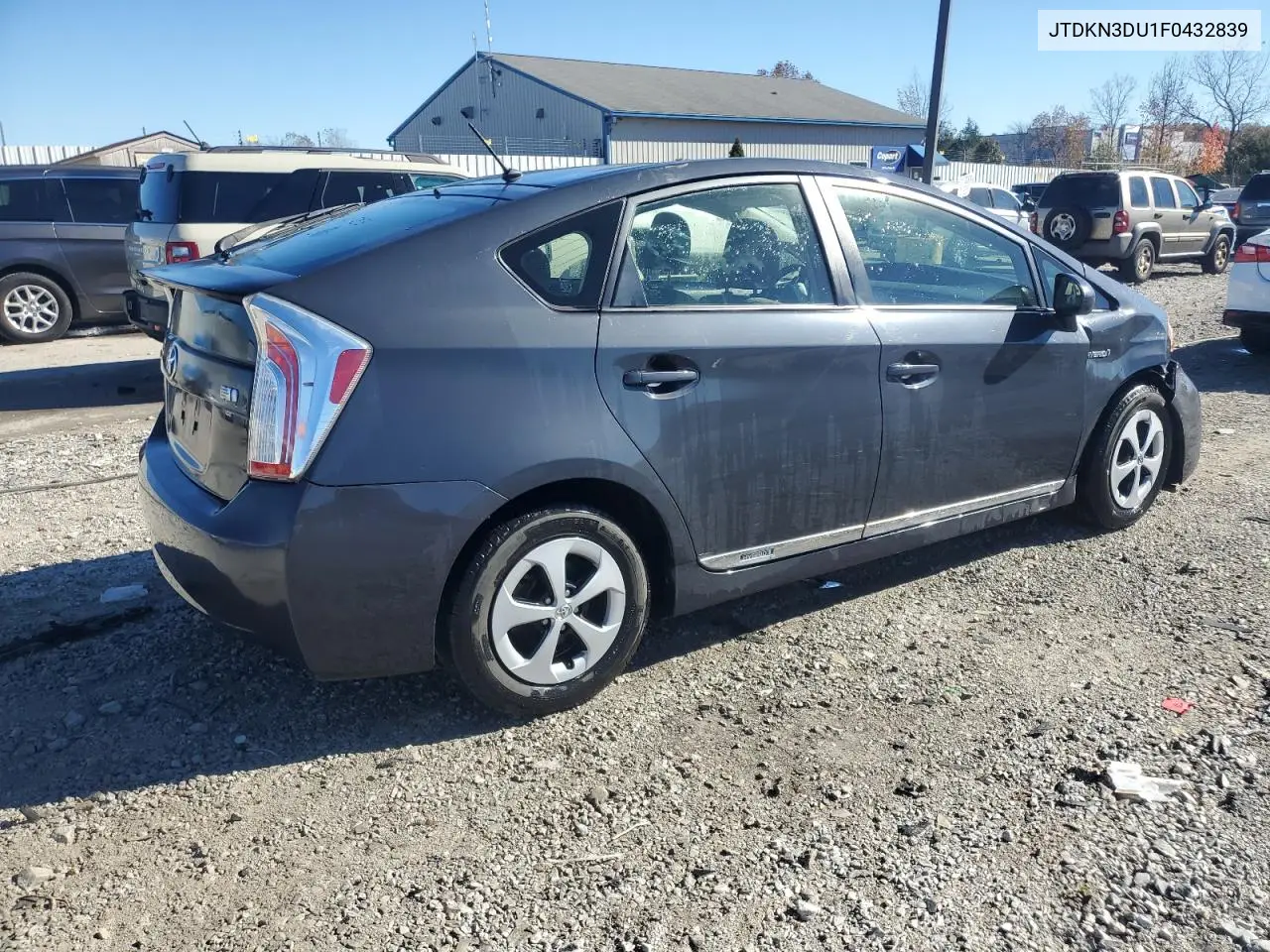 JTDKN3DU1F0432839 2015 Toyota Prius