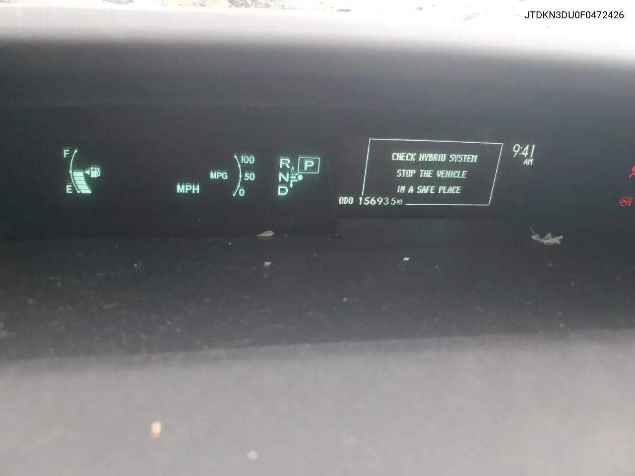 JTDKN3DU0F0472426 2015 Toyota Prius