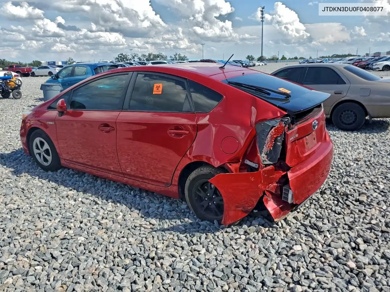 JTDKN3DU0F0408077 2015 Toyota Prius