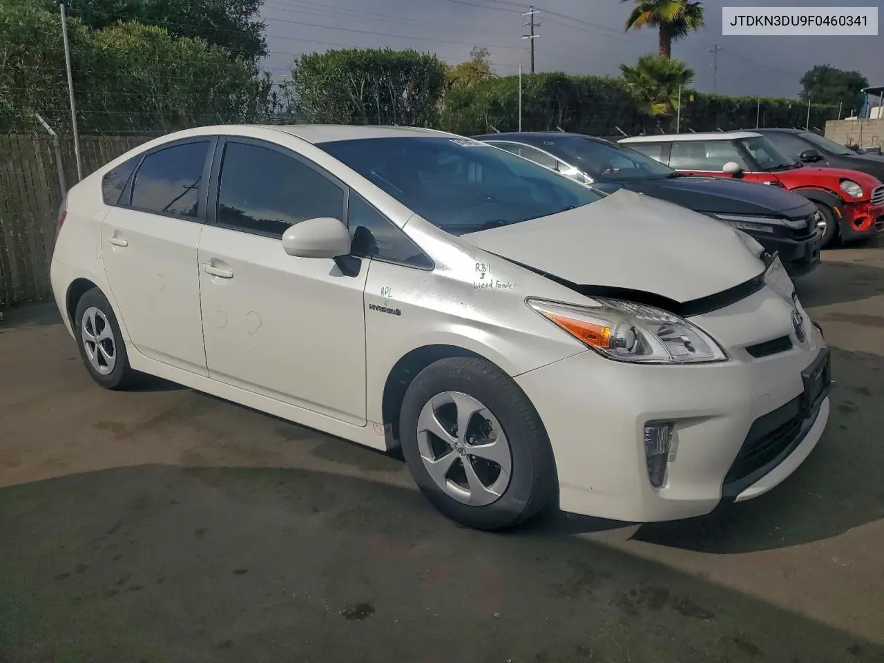 JTDKN3DU9F0460341 2015 Toyota Prius