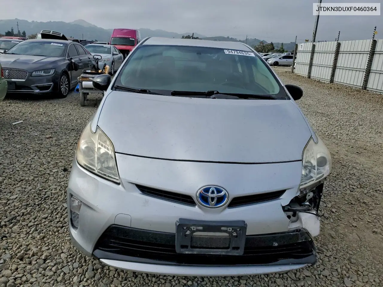 JTDKN3DUXF0460364 2015 Toyota Prius