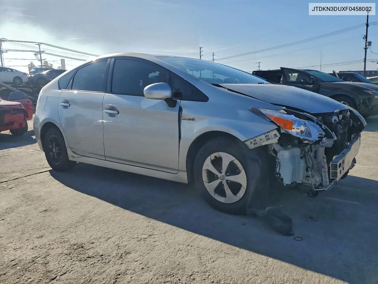 JTDKN3DUXF0458002 2015 Toyota Prius
