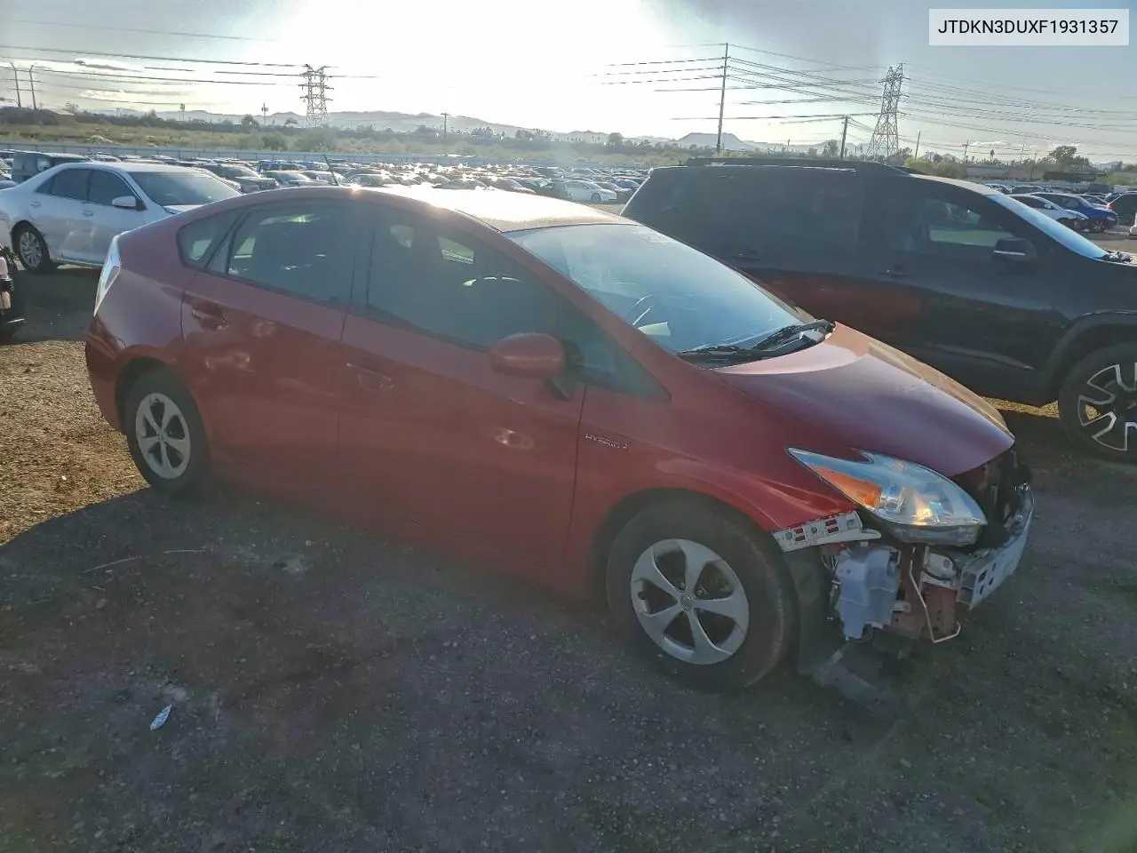 JTDKN3DUXF1931357 2015 Toyota Prius