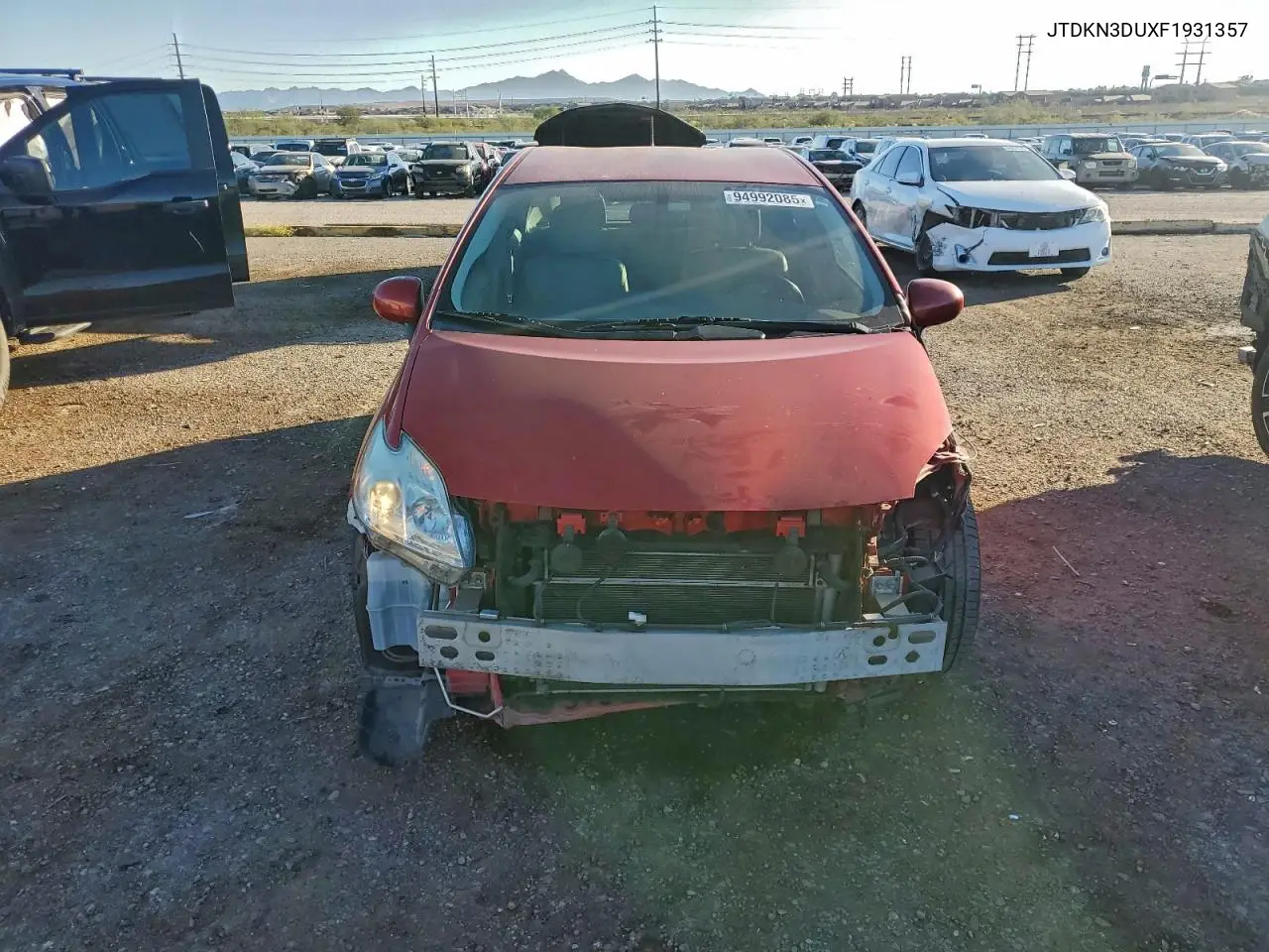 JTDKN3DUXF1931357 2015 Toyota Prius