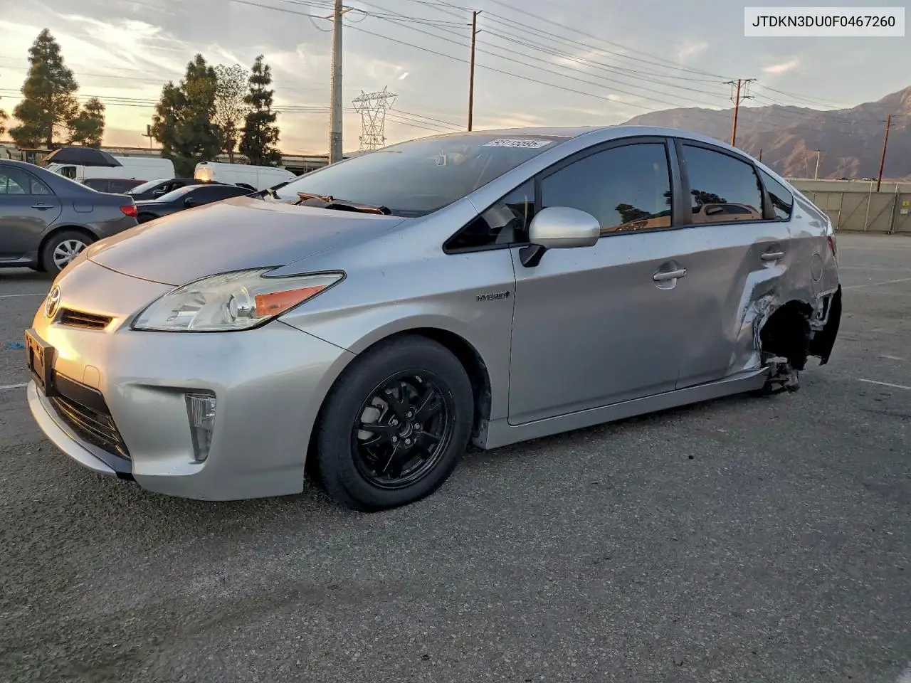 JTDKN3DU0F0467260 2015 Toyota Prius