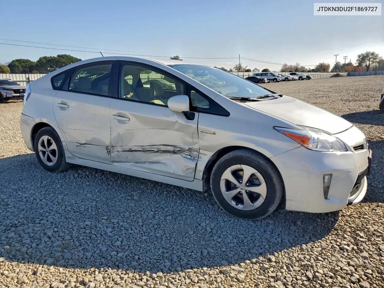 JTDKN3DU2F1869727 2015 Toyota Prius
