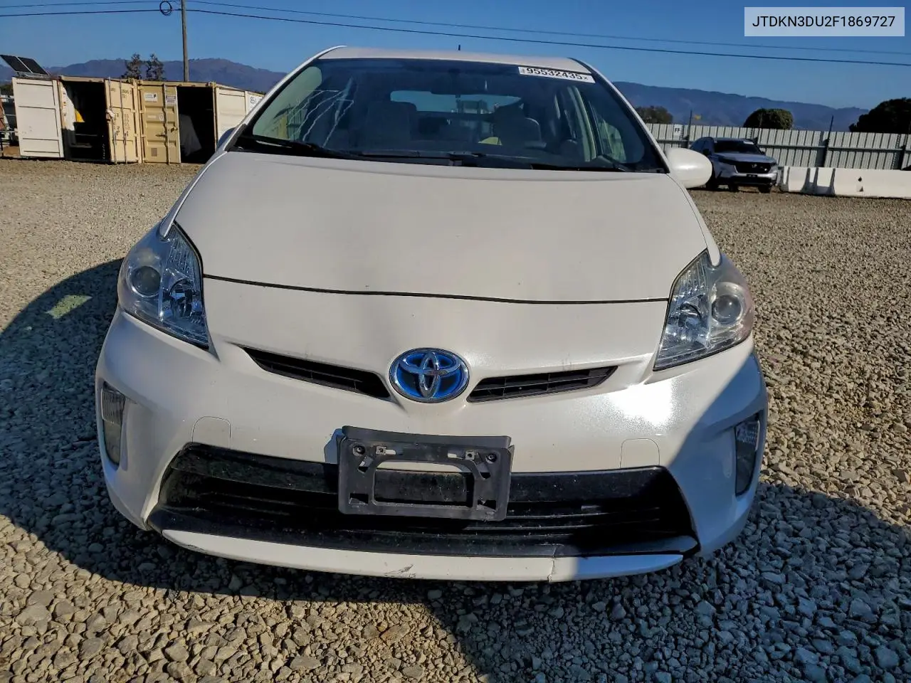 JTDKN3DU2F1869727 2015 Toyota Prius