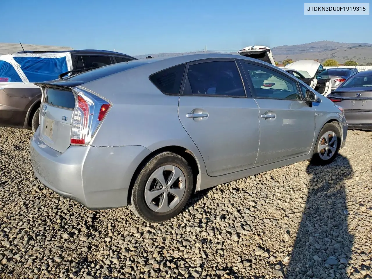 JTDKN3DU0F1919315 2015 Toyota Prius