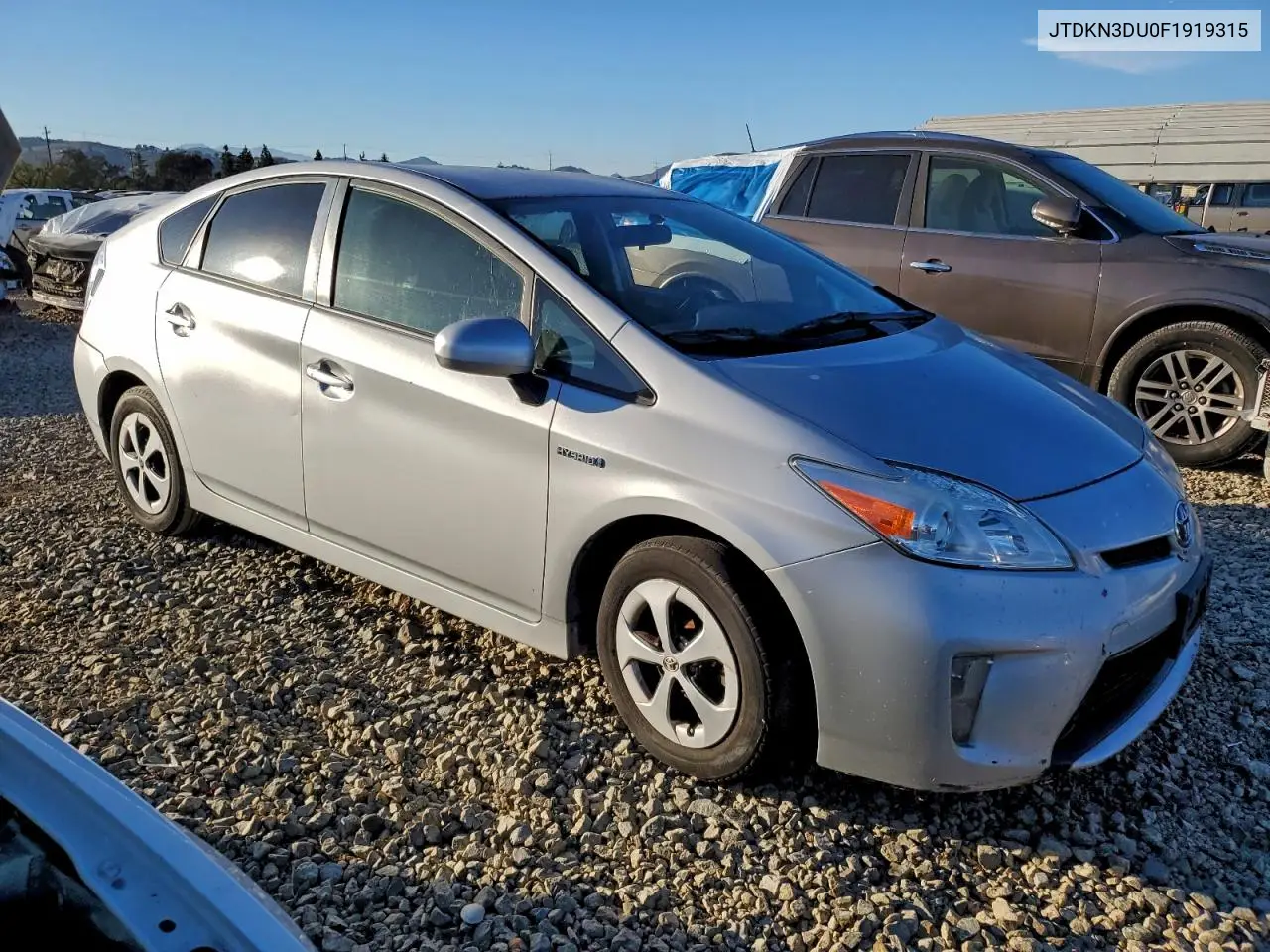 JTDKN3DU0F1919315 2015 Toyota Prius