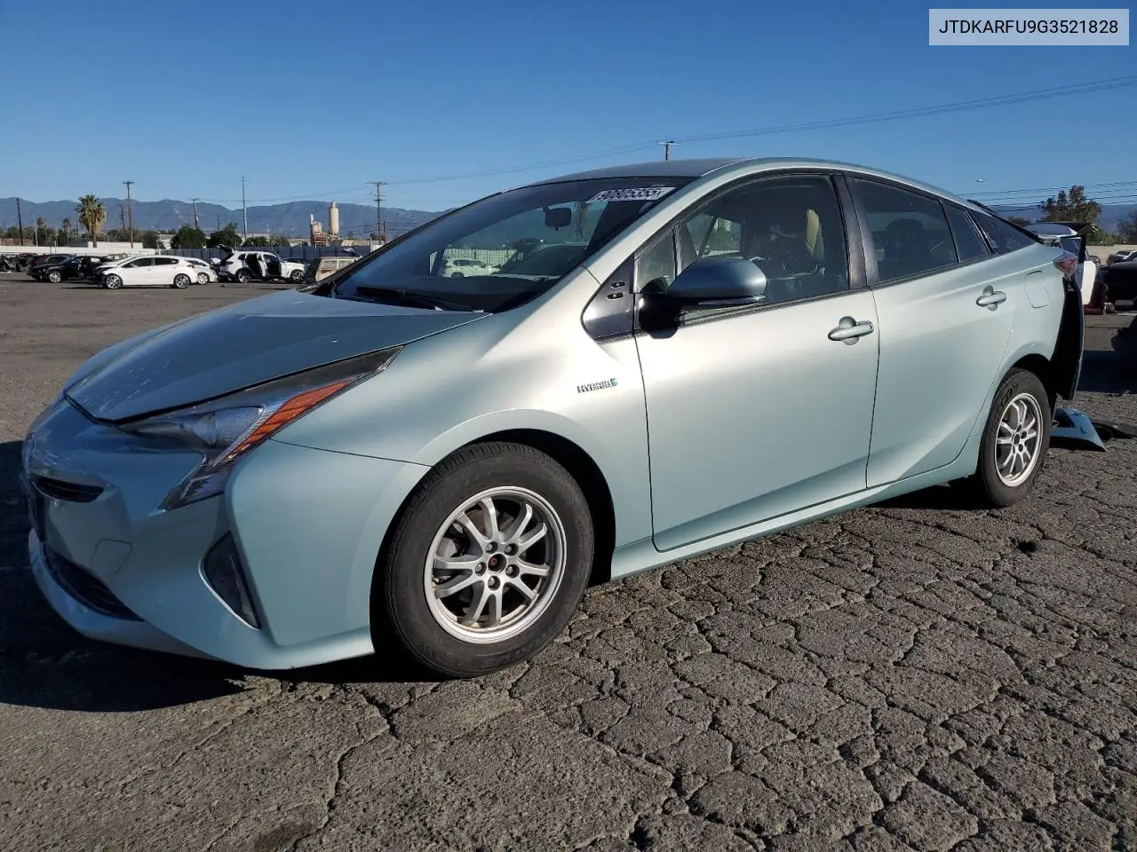 JTDKARFU9G3521828 2016 Toyota Prius