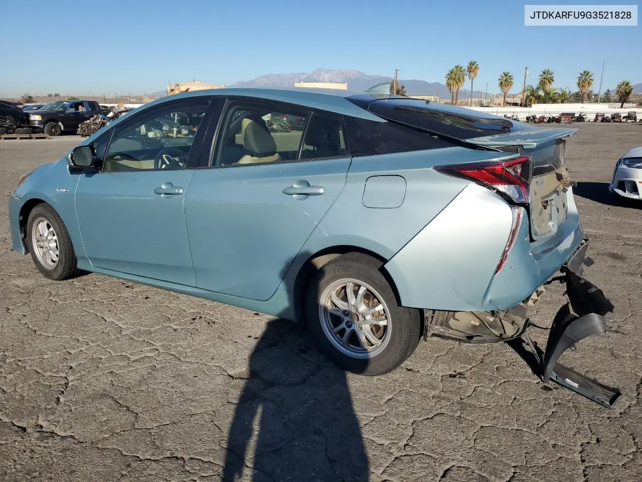 JTDKARFU9G3521828 2016 Toyota Prius