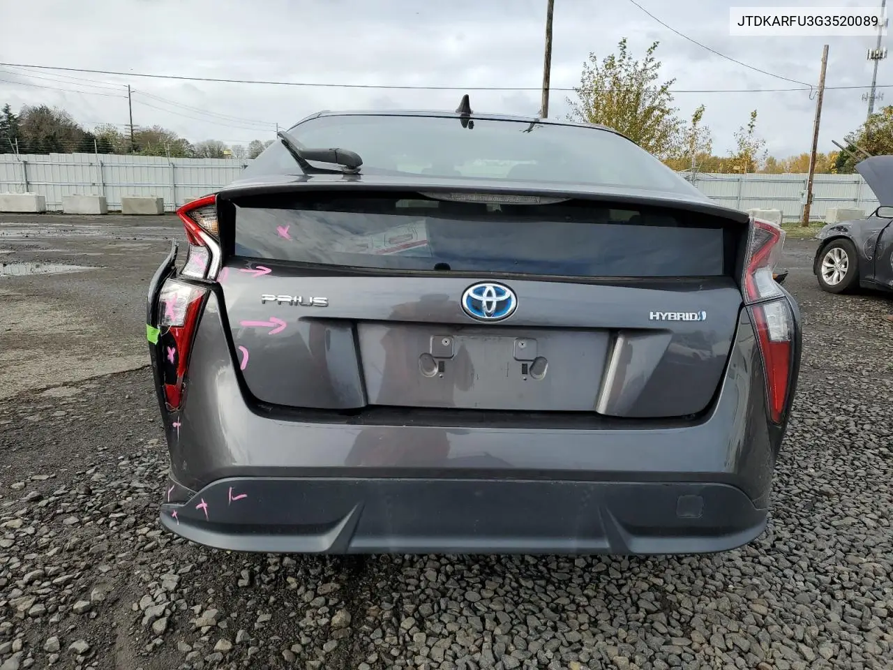 JTDKARFU3G3520089 2016 Toyota Prius