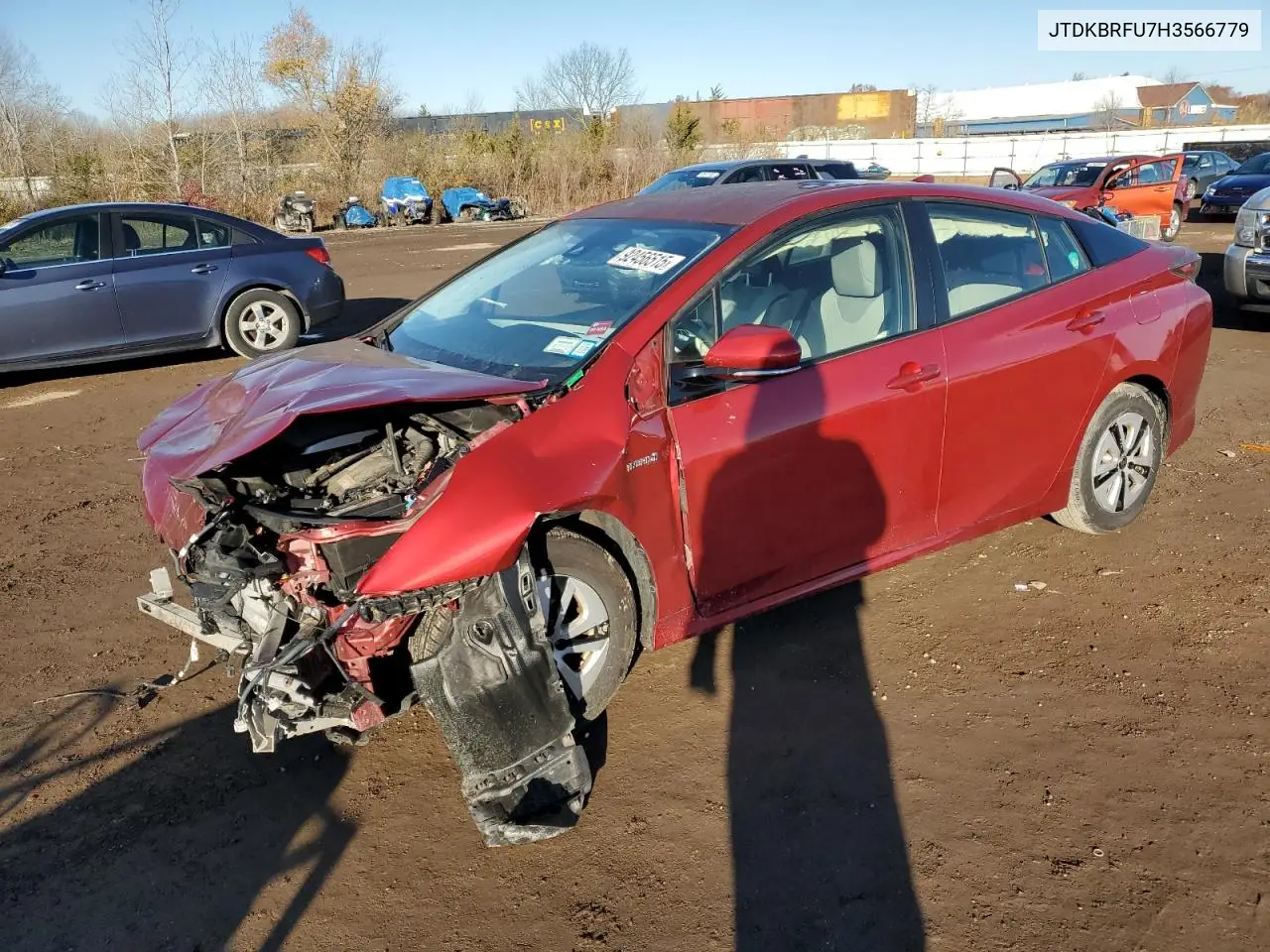 JTDKBRFU7H3566779 2017 Toyota Prius